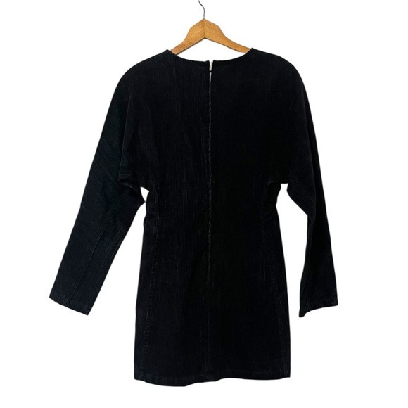 Zara- FLOCKED DENIM DRESS TRF-MED - Picture 11 of 12